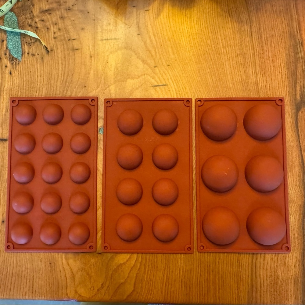 Lot of candy/baking molds - Silicone Baking Dome Molds - for Candy/chocolate